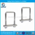 High Tensile All Types SS304 / 316 Acier inoxydable U Bolt Pipe Clamp